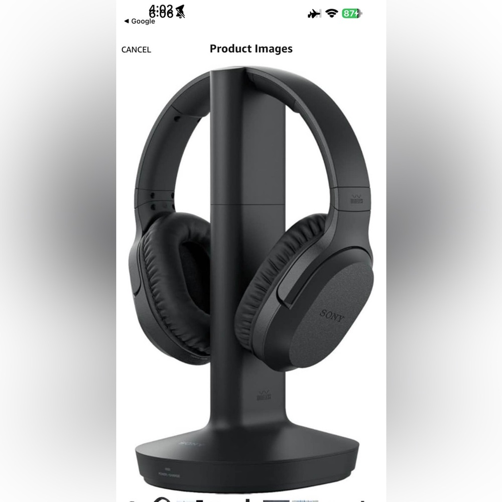 Sony Black Over-Ear Headphones